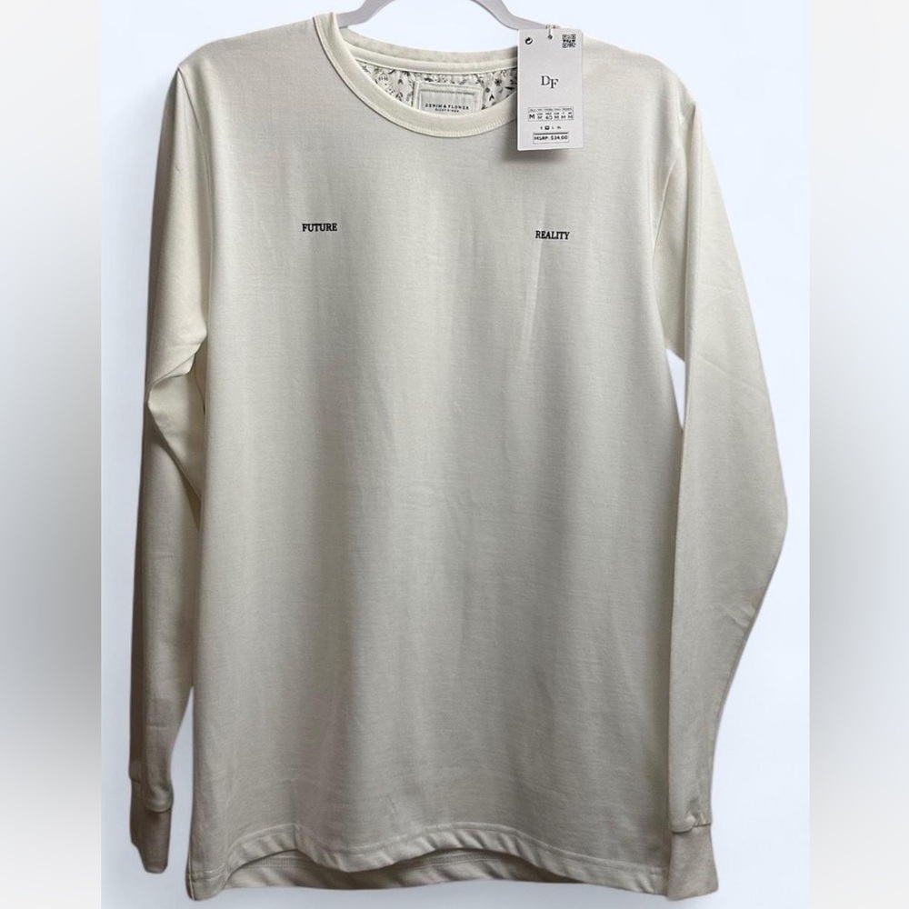 Denim & Flower Long Sleeve Tee